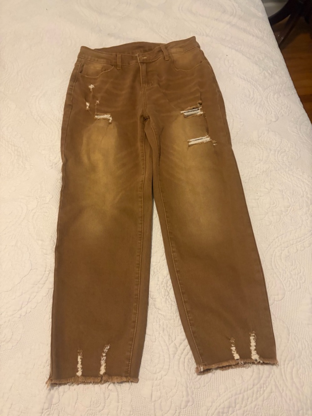 Amazon Women’s Relaxed Distressed Brown Jeans